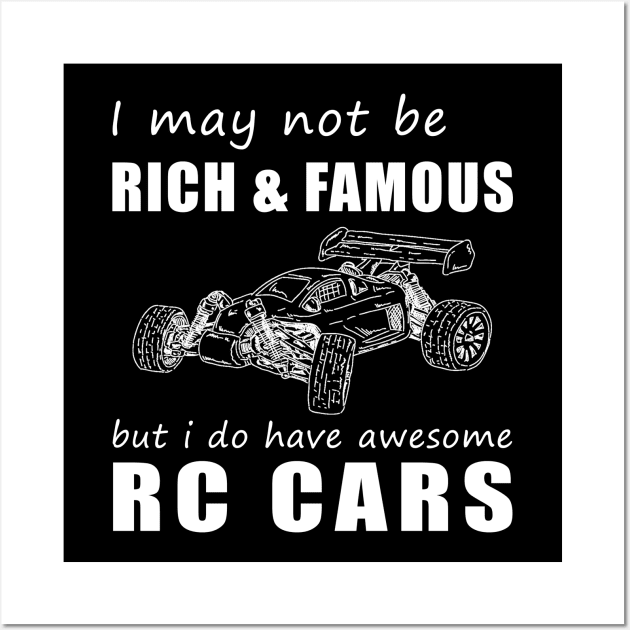 RC Car Enthusiast's Humorous Delight T-Shirt Wall Art by MKGift